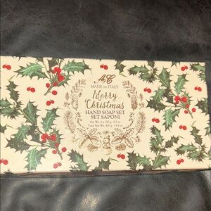 ABC Merry Christmas Hand Soap Set - Cream and Red